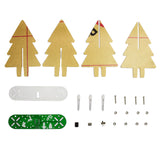 Maxbell LED Light 3D Christmas Tree DIY Kit Gift Green PCB with Frosted Acrylic