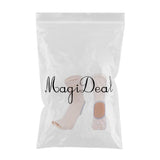 Maxbell Yoga Socks Women Non Skid Grips Pilates Fitness Ballet Exercise Sock Beige