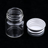 20X Empty Refillable Cosmetic Container Bottle Round Glass Jar Cannings 5ml