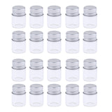 20X Empty Refillable Cosmetic Container Bottle Round Glass Jar Cannings 5ml