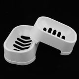 Maxbell 2 Pieces Soap dish with drain Soap Holder for Shower Bathroom Kitchen white