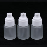 Maxbell 3 Piece 20ml Frosting Glass Refillable Empty Pump Spray Bottle 01 Golden Cap