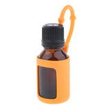 Maxbell 15 ML Essential Oil Storage Bottle Container with Silicone Cover Case Orange