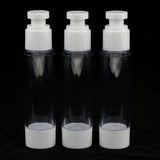 Maxbell 3 Pieces Empty Refillable Vacuum Bottles Cosmetic Sample Containers 50ml