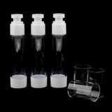 Maxbell 3 Pieces Empty Refillable Vacuum Bottles Cosmetic Sample Containers 50ml