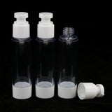 Maxbell 3 Pieces Empty Refillable Vacuum Bottles Cosmetic Sample Containers 50ml