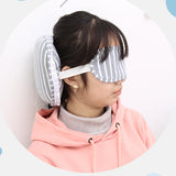 Maxbell Portable Travel Pillow Eye Mask Cushion for Airplane Home Office Nap  Gray