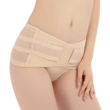 Maxbell Cotton Postpartum Girdle Shapewear Wrap Band Waist Support Belt  XL Apricot