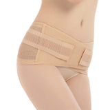 Maxbell Cotton Postpartum Girdle Shapewear Wrap Band Waist Support Belt  XL Apricot