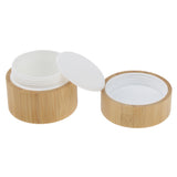 Maxbell Natural Bamboo Wooden Round Cream Empty Lip Balm Container Jars Tin 30g