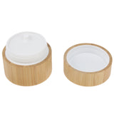 Maxbell Natural Bamboo Wooden Round Cream Empty Lip Balm Container Jars Tin 30g