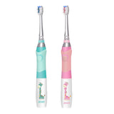 Maxbell Children Electric Intelligence Sonic Toothbrush LED Light Oral Dental Care Pink