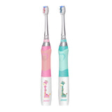 Maxbell Children Electric Intelligence Sonic Toothbrush LED Light Oral Dental Care Pink