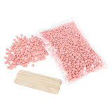 Maxbell 500g Hot Film Hard Wax Beans Hair Removal Beads +10 Sticks Rose