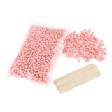 Maxbell 500g Hot Film Hard Wax Beans Hair Removal Beads +10 Sticks Rose