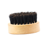 Maxbell Men's Beard Brush Boar Bristle Round Wood Handle Mustache Care Grooming Kit