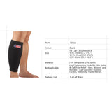 Maxbell Breathable Calf Support Brace Protector Sports Leg Shin Guards Wrap Black XL