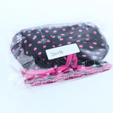Maxbell 2 Pieces Double Layer Waterproof Shower Bathing Caps for Women Black #1