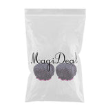 Maxbell 2 Pieces Double Layer Waterproof Shower Bathing Caps for Women Black #1