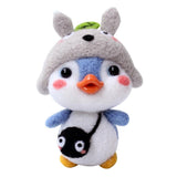 Maxbell Animal Needle Felting Kit For Beginner with Basic Tools penguin totoro