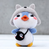 Maxbell Animal Needle Felting Kit For Beginner with Basic Tools penguin totoro