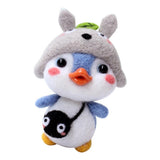 Maxbell Animal Needle Felting Kit For Beginner with Basic Tools penguin totoro