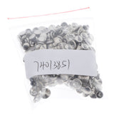 Maxbell 100pcs Snap Button Rivets Leather Craft for Garment Accessories Silver 8mm