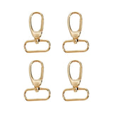 Maxbell 4Pack Swivel Trigger Clip Hook Lobster Claw Clasp for Purse Bag Strap Gold