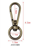 Maxbell 4 Pieces Swivel Trigger Buckles Landyard Clip Purse Lobster Clasp Bronze