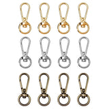 Maxbell 4 Pieces Swivel Trigger Buckles Landyard Clip Purse Lobster Clasp Bronze