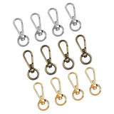 Maxbell 4 Pieces Swivel Trigger Buckles Landyard Clip Purse Lobster Clasp Bronze