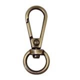 Maxbell 4 Pieces Swivel Trigger Buckles Landyard Clip Purse Lobster Clasp Bronze