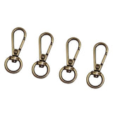 Maxbell 4 Pieces Swivel Trigger Buckles Landyard Clip Purse Lobster Clasp Bronze