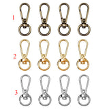Maxbell 4 Pieces Swivel Trigger Buckles Landyard Clip Purse Lobster Clasp Bronze