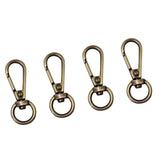 Maxbell 4 Pieces Swivel Trigger Buckles Landyard Clip Purse Lobster Clasp Bronze