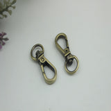Maxbell 4 Pieces Swivel Trigger Buckles Landyard Clip Purse Lobster Clasp Bronze