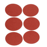 Maxbell 6pc Oval Iron on Jean Patches Jeans Repair Kit for Clothing Jacket Red