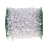 Maxbell Bead Chain Beaded Wire Pearl Strands for Decorating Wedding Party White