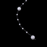 Maxbell Bead Chain Beaded Wire Pearl Strands for Decorating Wedding Party White
