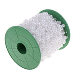 Maxbell Bead Chain Beaded Wire Pearl Strands for Decorating Wedding Party White