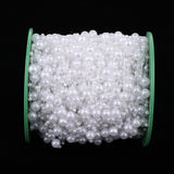 Maxbell Bead Chain Beaded Wire Pearl Strands for Decorating Wedding Party White