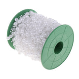 Maxbell Bead Chain Beaded Wire Pearl Strands for Decorating Wedding Party White