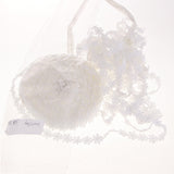 Maxbell 1x Embroidery Lace Applique Trim for Garments,Curtain No.4 Lace Trims White