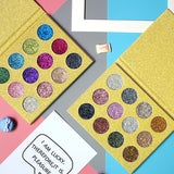 Maxbell 12Color Glitter Eye Shadow Palette Highly Shimmer Diamond Pigment Eyeshadow #1