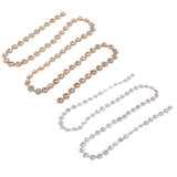 Maxbell 1 Yard Crystal Rhinestone Chain Ribbon Trim for Sewing Craft Decor Silver