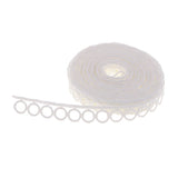 Maxbell 5 Yard Circle Lace Trims Appliques for Wedding Dress Clothes DIY Craft 1.7cm