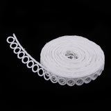 Maxbell 5 Yard Circle Lace Trims Appliques for Wedding Dress Clothes DIY Craft 1.7cm