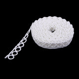 Maxbell 5 Yard Circle Lace Trims Appliques for Wedding Dress Clothes DIY Craft 1.7cm
