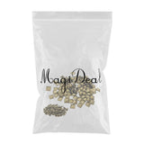 Maxbell 100pcs Metal Square Pyramid Rivet Studs For Clothes Shoes Bags Decor 9mm