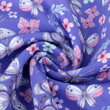 Maxbell Printed Waterproof Fabric By the Yard for Cushion Table Cloth Butterfly